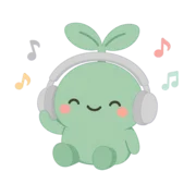 Vaava listening to calming sounds with headphones