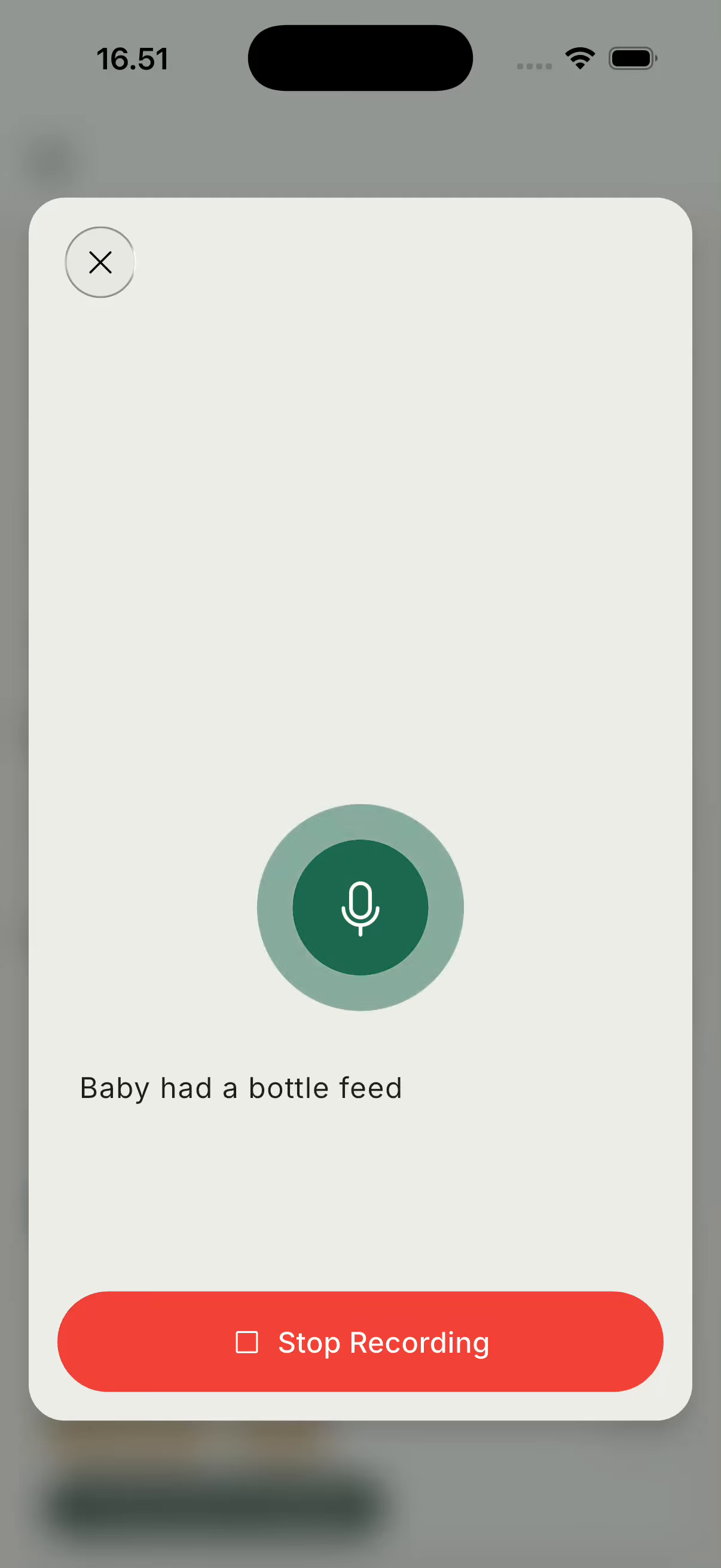 Vaava multi-event dictation screen