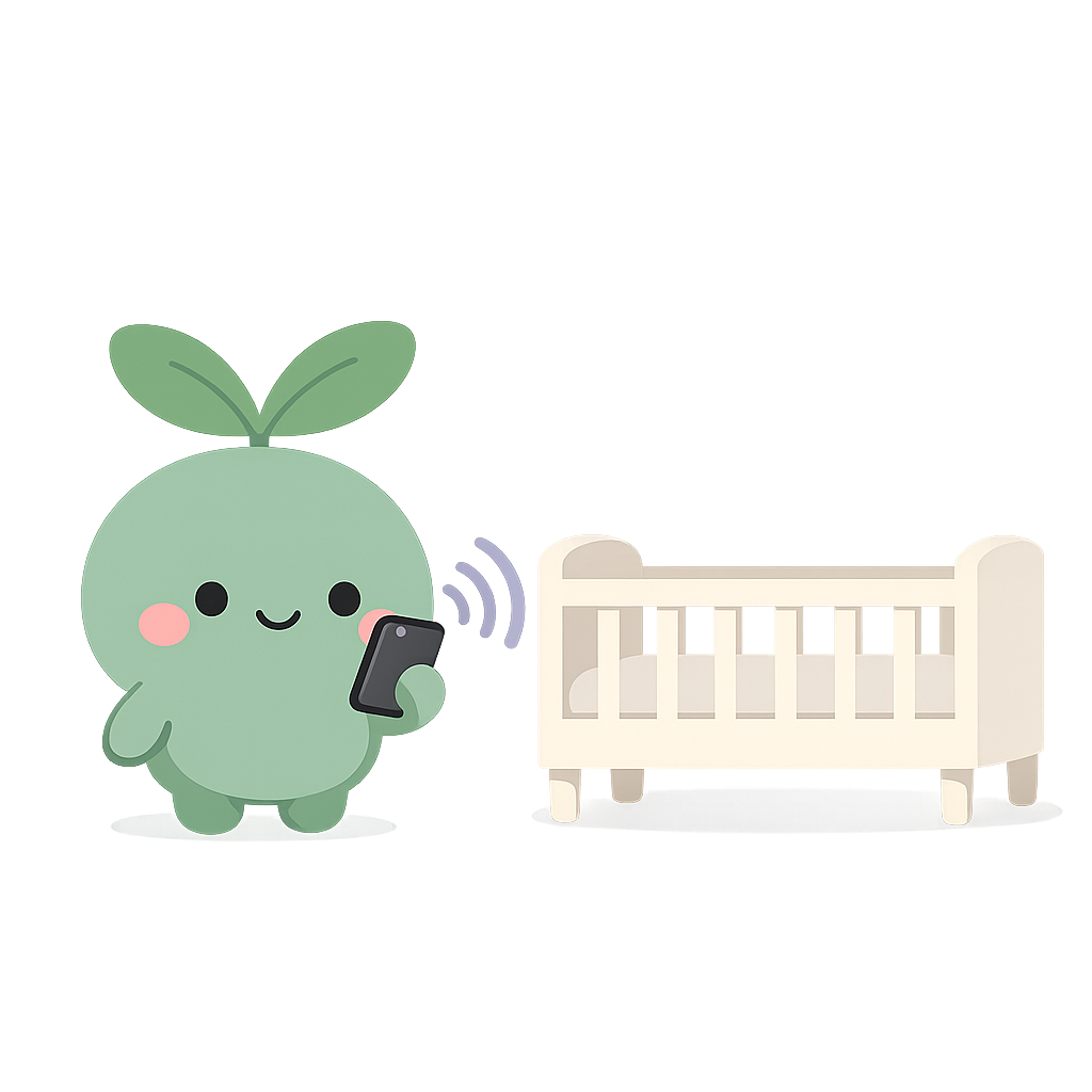 Vaava baby monitor and sleep tracking view